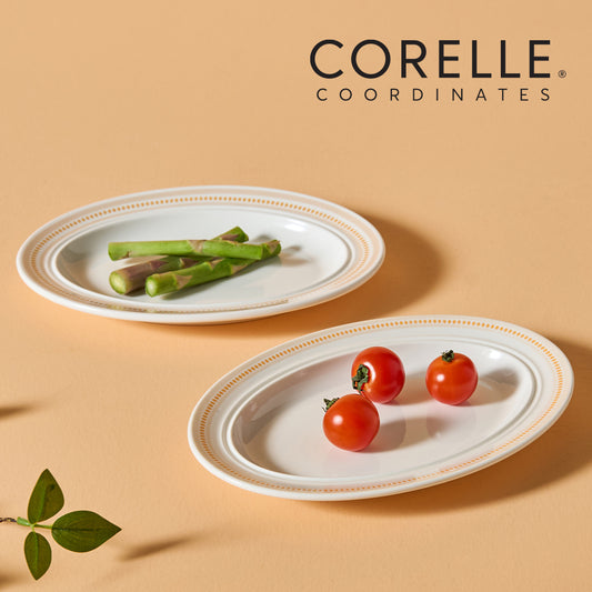 Corelle Rosemont Oval Plate 2pc Dinner Set - Adamhnk