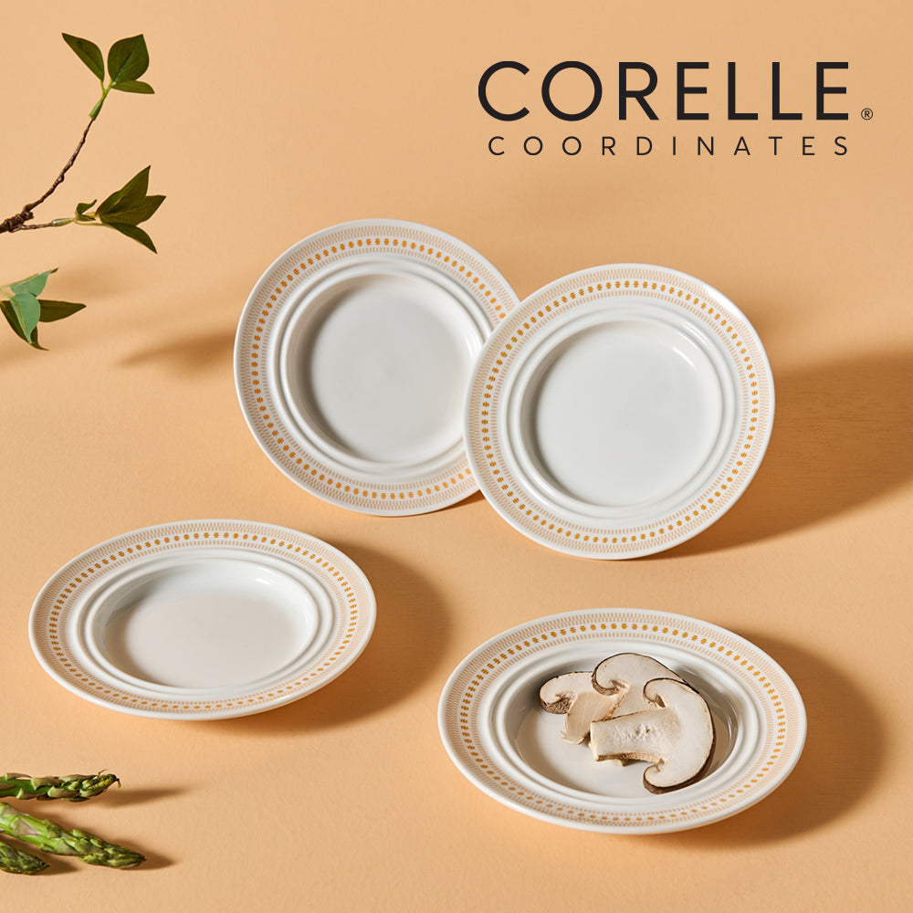 Corelle Rosemont Plate 4pc 6" Dinner Set - Adamhnk