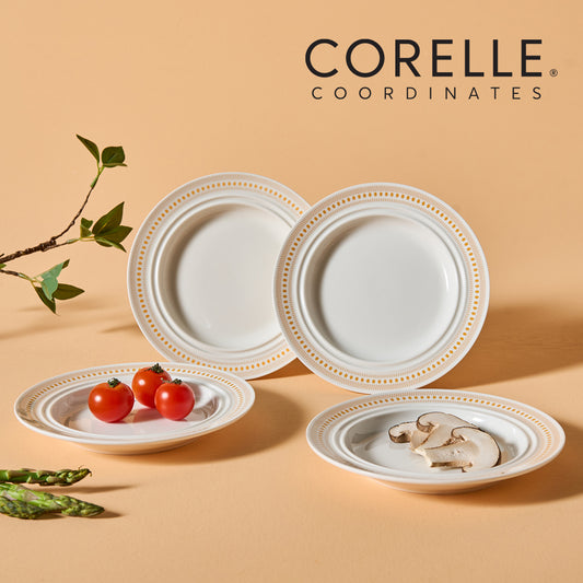 Corelle Rosemont Plate 4pc 7" Dinner Set - Adamhnk