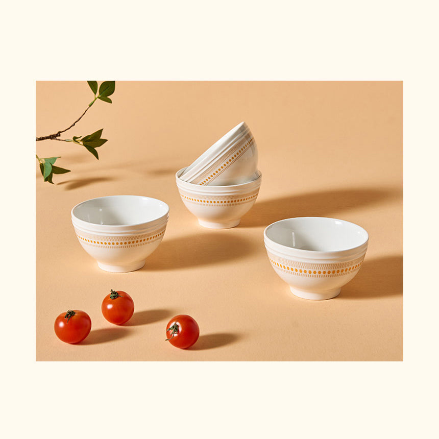Corelle Rosemont Rice Bowl 4pc Dinner Set - Adamhnk
