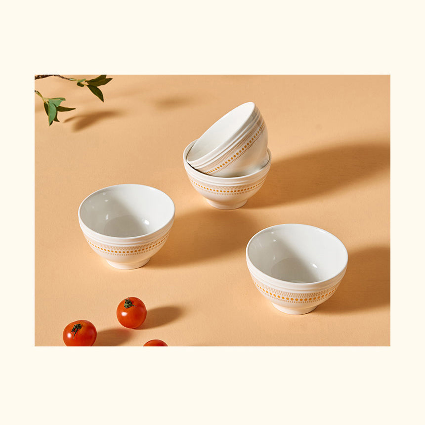 Corelle Rosemont Rice Bowl 4pc Dinner Set - Adamhnk