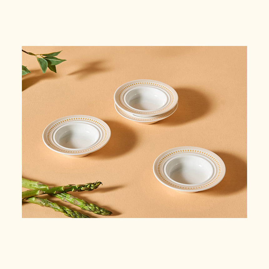 Corelle Rosemont Sauce Bowl 4pc Dinner Set - Adamhnk