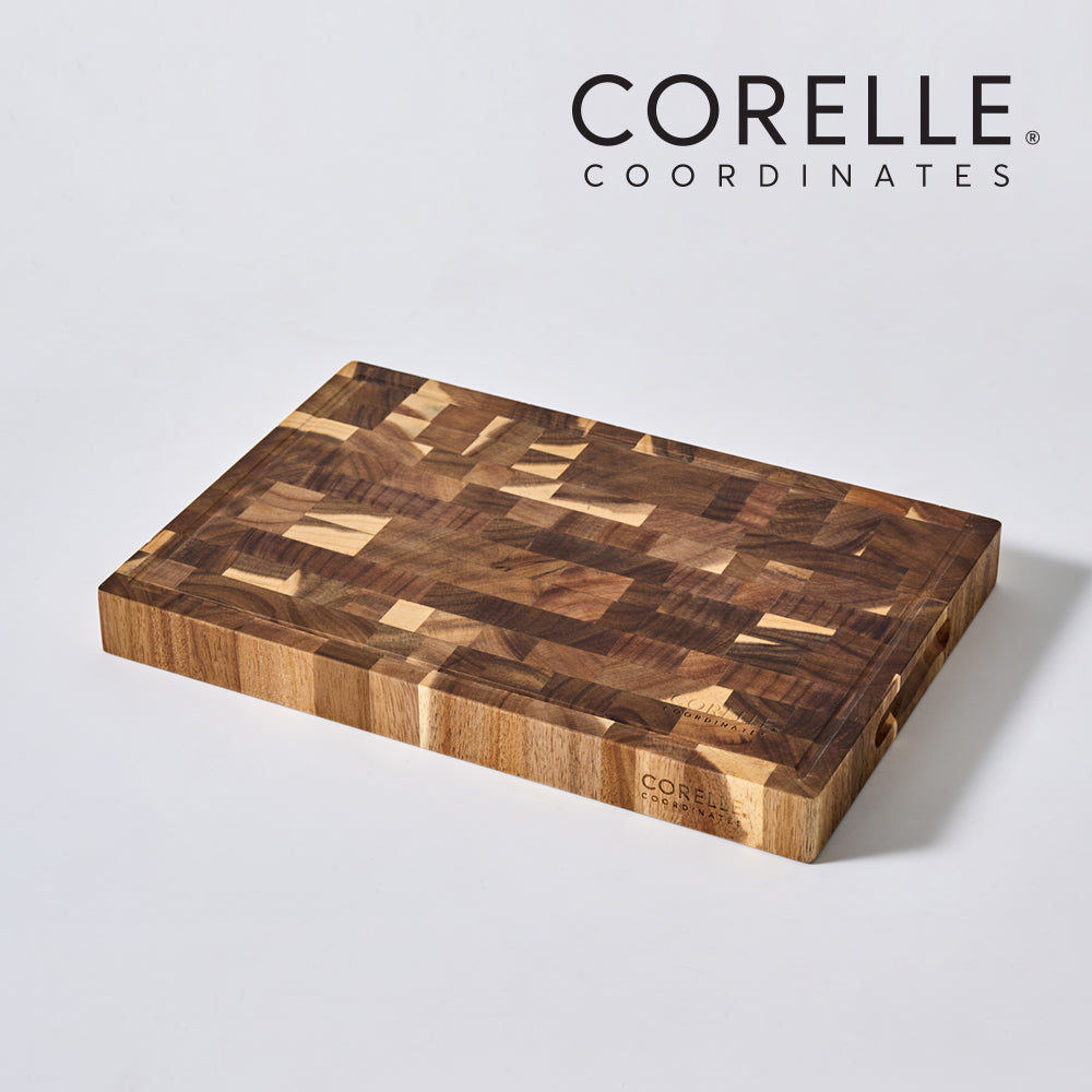 CORELLE Solid EndGrain Wooden Cutting Board Small - Adamhnk