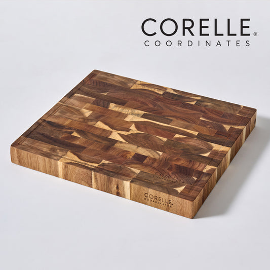 CORELLE Solid EndGrain Wooden Cutting Board Square - Adamhnk
