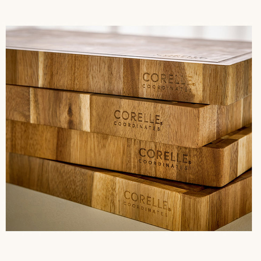 CORELLE Solid EndGrain Wooden Cutting Board Square - Adamhnk