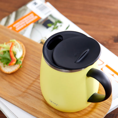 Cozy Hand Mug Tumbler (460ml) BPA Free Lemon