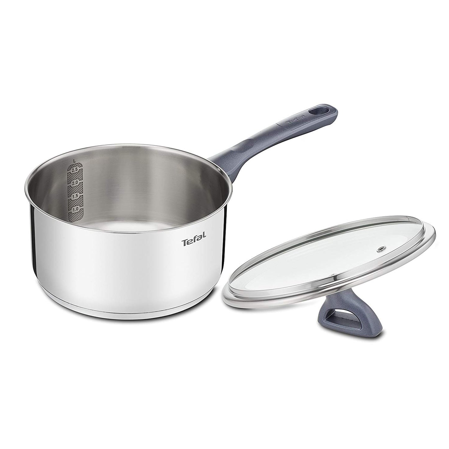 Tefal Daily Cook Stainless Steel Induction Saucepan (16cm, 1.5L) Dishwasher Oven Safe No PFOA Silver