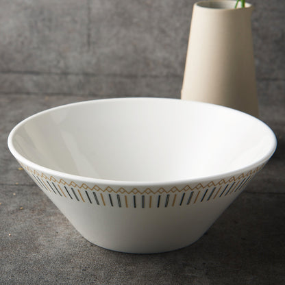 DIAS Ceramic Noodle Bowl Dinnerware No PFOA White