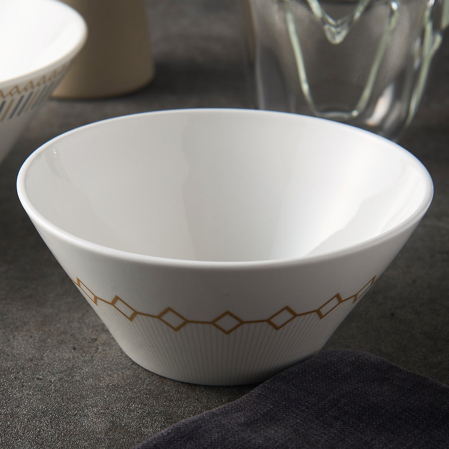 DIAS Ceramic Soup Bowl (14cm) Dinnerware No PFOA White