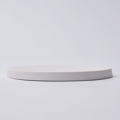 DILLO Art Objet Large Round Plate Dinnerware White