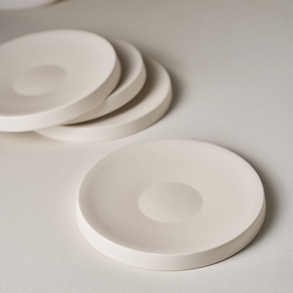 DILLO Art Objet Small Round Plate Dinnerware White