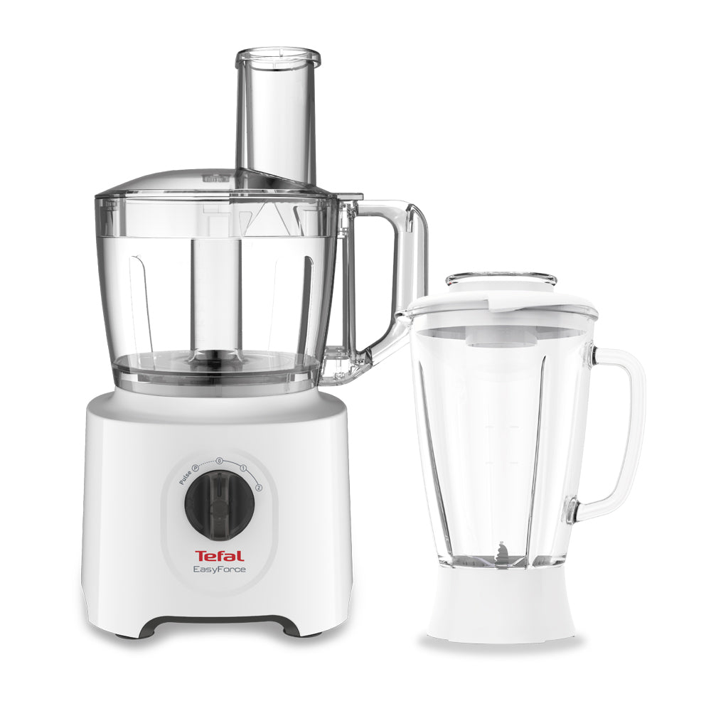 Tefal DO2481 Easyforce 2in1 Food Processor (2.4L) & Blender (1.8L) 800W White