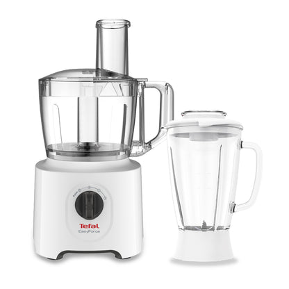 Tefal DO2481 Easyforce 2in1 Food Processor (2.4L) & Blender (1.8L) 800W White