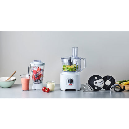 Tefal DO2481 Easyforce 2in1 Food Processor (2.4L) & Blender (1.8L) 800W White