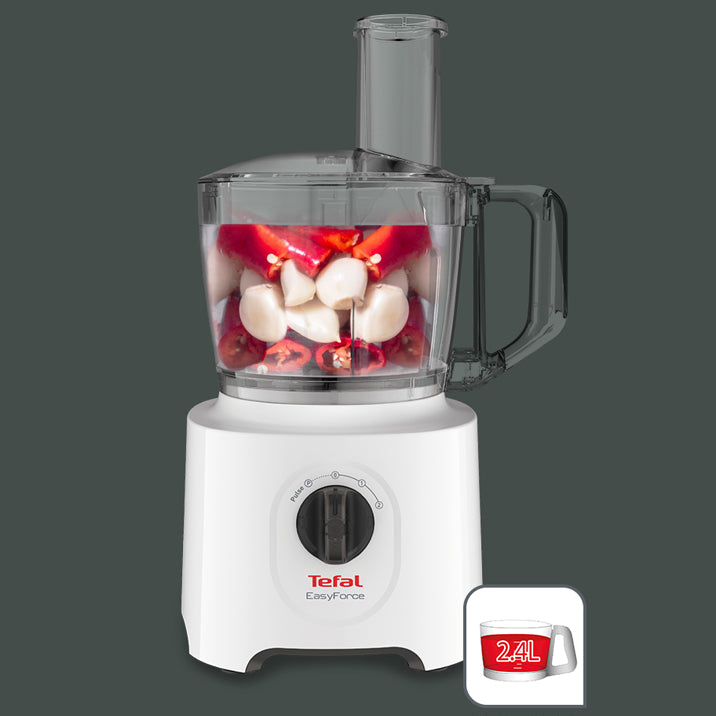 Tefal DO2481 Easyforce 2in1 Food Processor (2.4L) & Blender (1.8L) 800W White