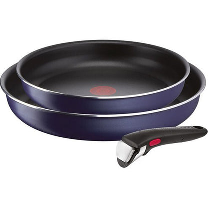 TEFAL Ingenio Easy N Clean Nonstick Frying Pan 3p Dishwasher Oven Safe No PFOA Blue