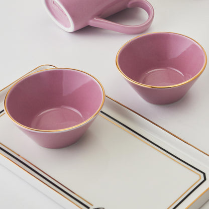 Elina Ceramic Sauce Bowl Dinnerware No PFOA Pink