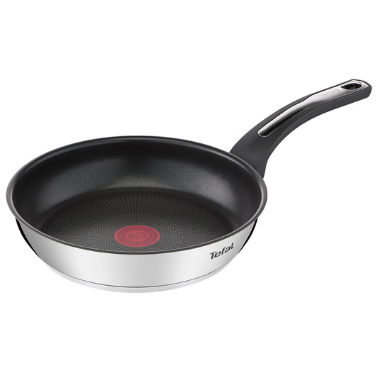 Tefal Emotion Stainless Steel Induction Frying Pan (24cm) Dishwasher Oven Safe No PFOA Silver