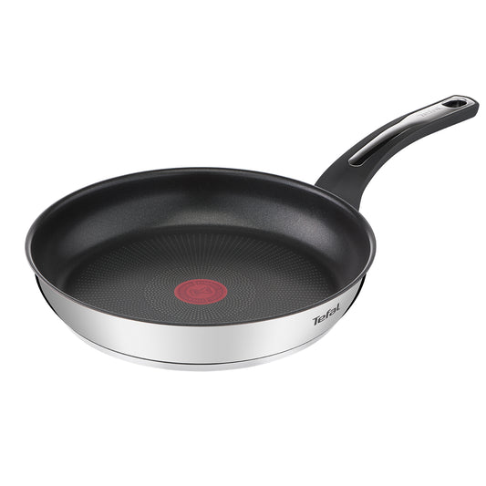 Tefal Emotion Stainless Steel Induction Frying Pan (28cm) Dishwasher Oven Safe No PFOA Silver