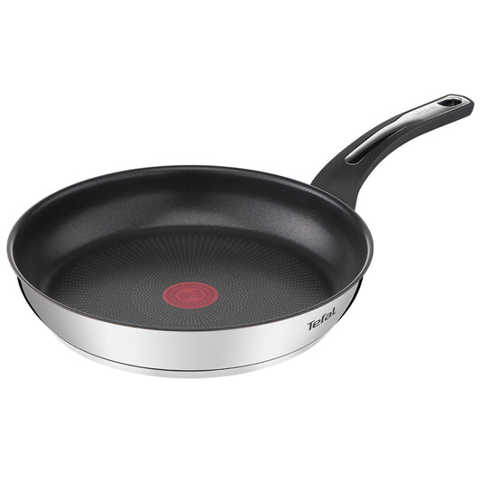 Tefal Emotion Stainless Steel Induction Frying Pan (30cm) Dishwasher Oven Safe No PFOA Silver