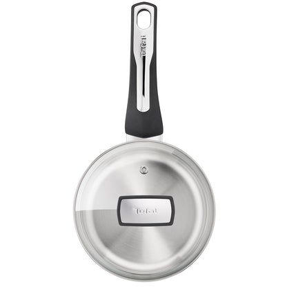 Tefal Emotion Stainless Steel Induction Saucepan (16cm) Dishwasher Oven Safe No PFOA Silver