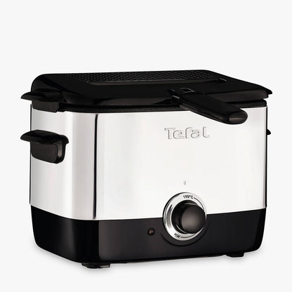 Tefal FF2200 Nonstick Mini Deep Fryer with Basket (1.0L) Oil / 600g (Food) Stainless Steel 1000W