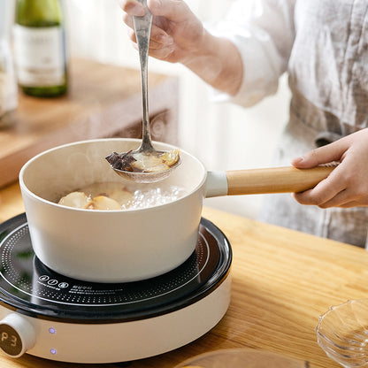 FIKA Induction Ceramic Saucepan (18cm) + Stew Pot (22cm) 2p No PFOA White