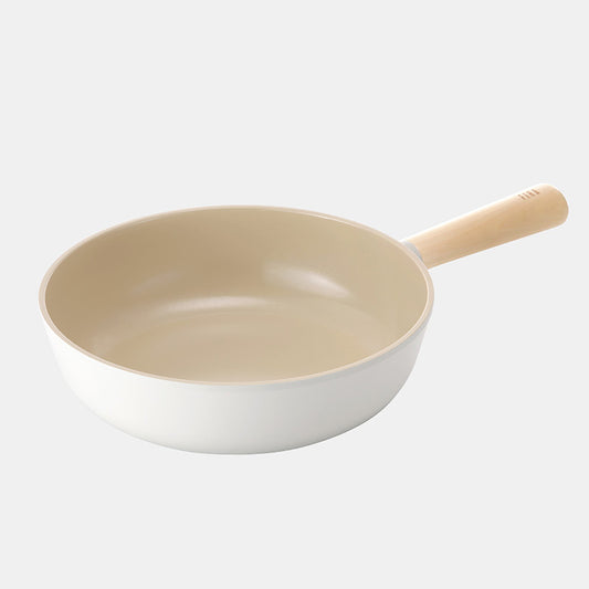 FIKA Induction Non-Stick Wok Pan (26cm) No PFOA White