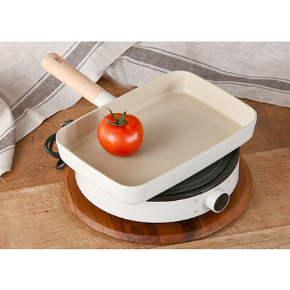 FIKA Full Induction Non-Stick Brunch Frying Pan (29cm) + Lid No PFOA White