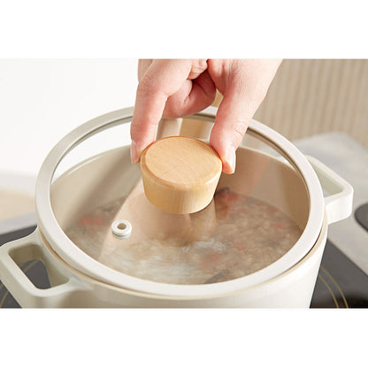 FIKA Induction Ceramic Stew Pot (18cm) No PFOA White