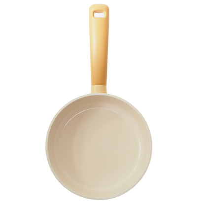 FLAN Induction Frying Pan (20cm) Soft-Touch Handle Dishwasher Safe No PFOA Yellow