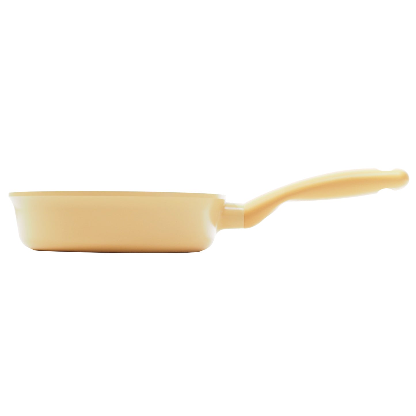 FLAN Induction Frying Pan (20cm) Soft-Touch Handle Dishwasher Safe No PFOA Yellow