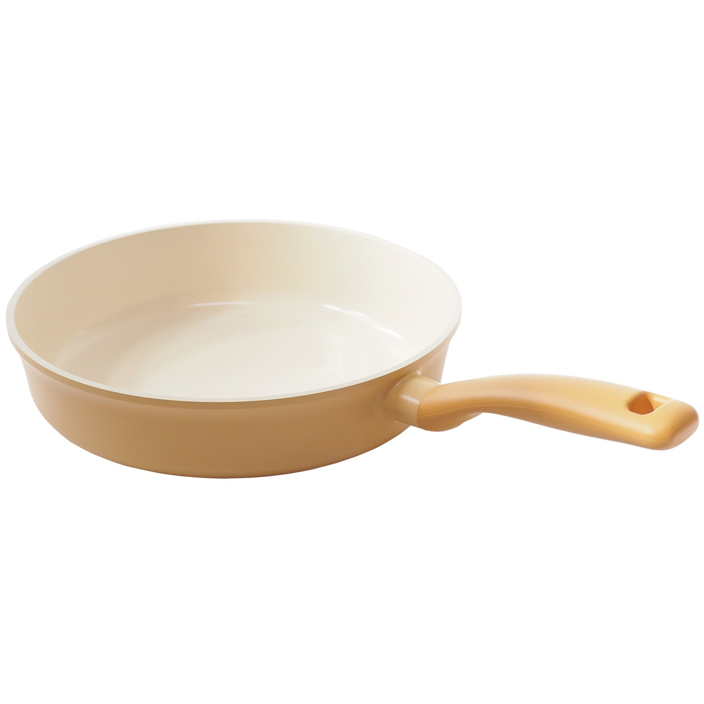 FLAN Induction Frying Pan (26cm) Soft-Touch Handle Dishwasher Safe No PFOA Yellow