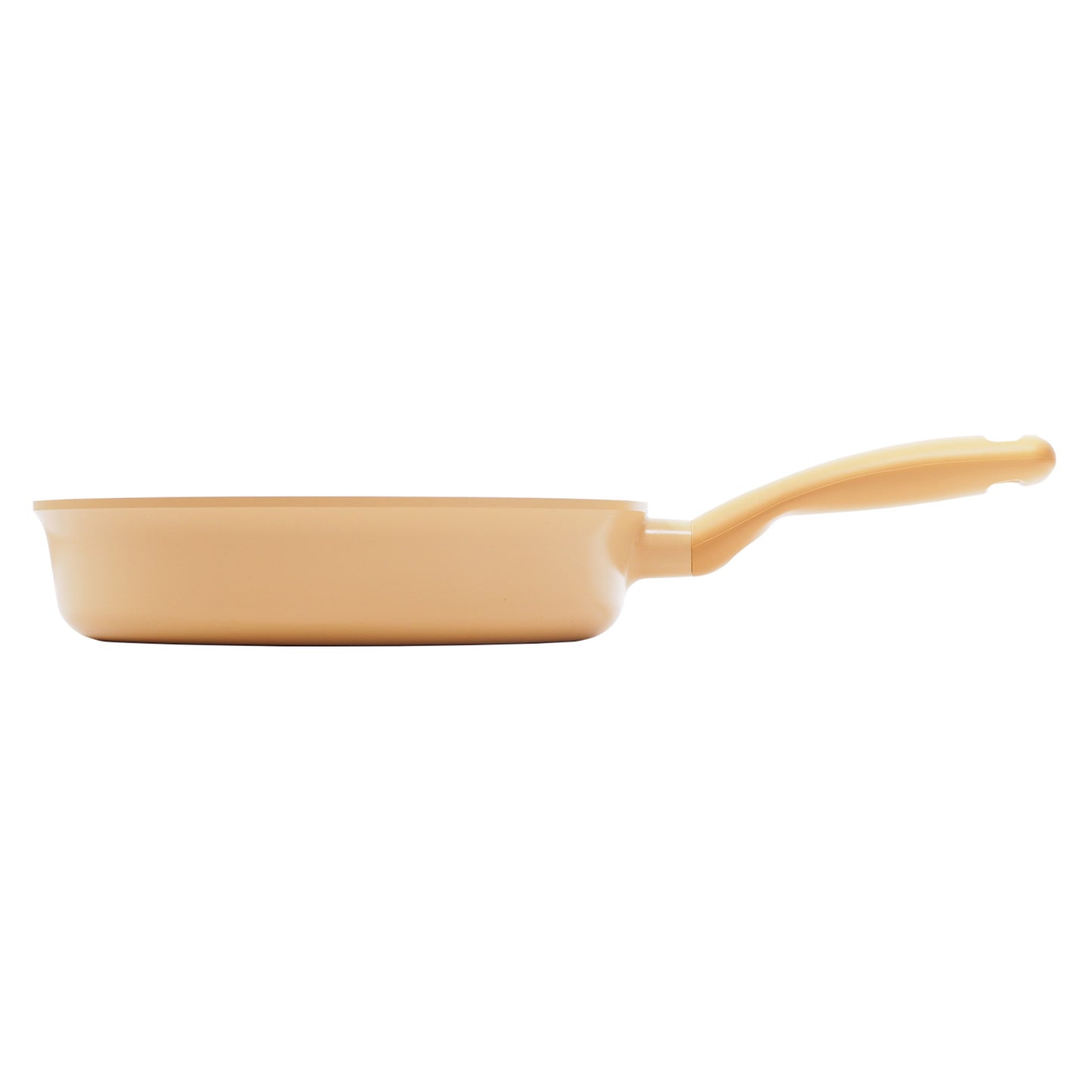 FLAN Induction Frying Pan (26cm) Soft-Touch Handle Dishwasher Safe No PFOA Yellow