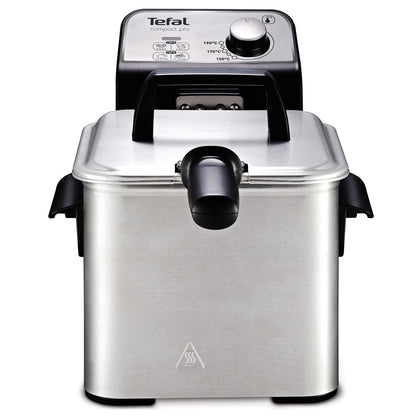 Tefal FR3220 Compact Pro Deep Fryer (2.5L) with Basket for Dual Level Cooking 1700W Silver