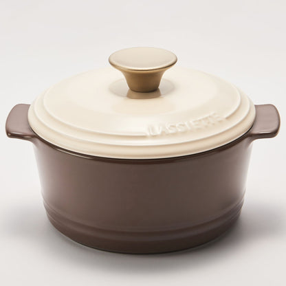 GEMPOT GOLD EDITION Premium Ceramic Stewpot (16cm) No-Crack Dishwasher Oven Safe No PFOA - 라씨에뜨 젬팟 골드에디션 16cm - adamhnk