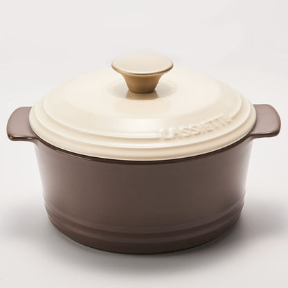 GEMPOT GOLD EDITION Premium Ceramic Stewpot (18cm) No-Crack Dishwasher Oven Safe No PFOA - 라씨에뜨 젬팟 골드에디션 18cm - adamhnk