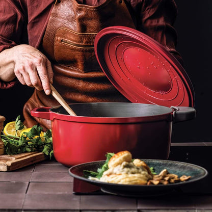 Greenpan Featherweights Casserole (22cm) + Lid PFAS-Free Red - Adamhnk