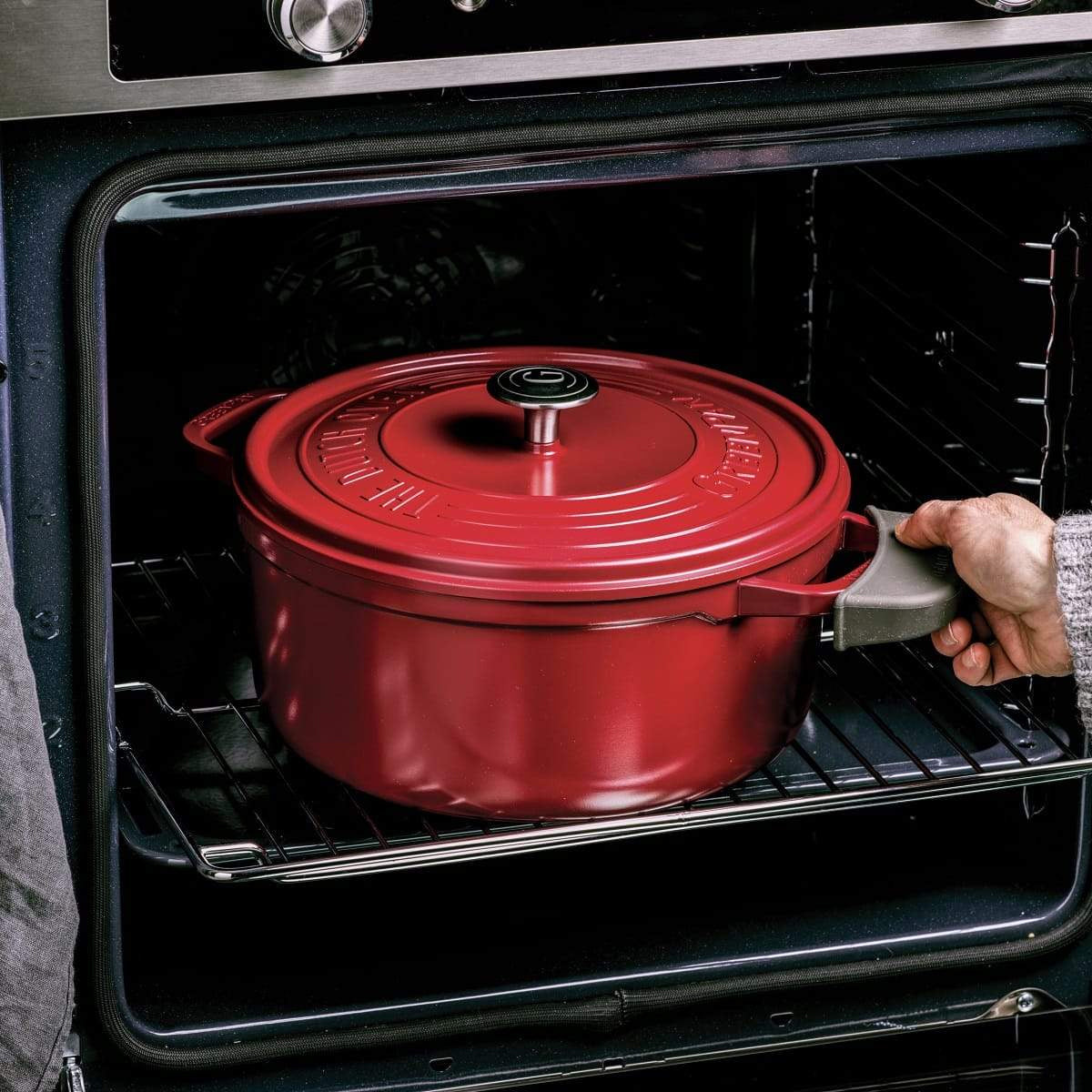 Greenpan Featherweights Casserole (22cm) + Lid PFAS-Free Red - Adamhnk