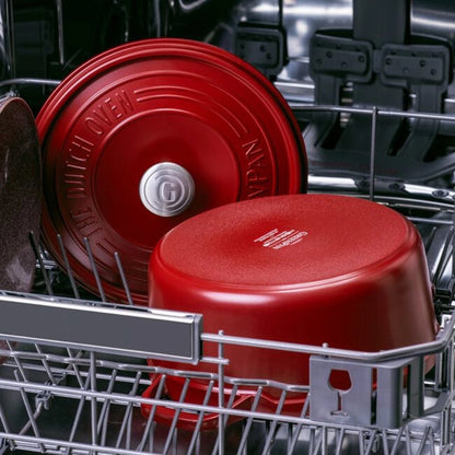 Greenpan Featherweights Casserole (22cm) + Lid PFAS-Free Red - Adamhnk