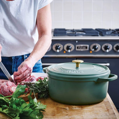 Greenpan Featherweights Casserole (24cm) + Lid PFAS-Free Blue - Adamhnk