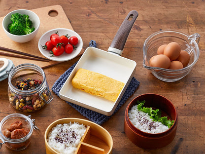 Greenpan Wood-Be Egg Pan (18x14cm) PFA Free - Cream White - Adamhnk