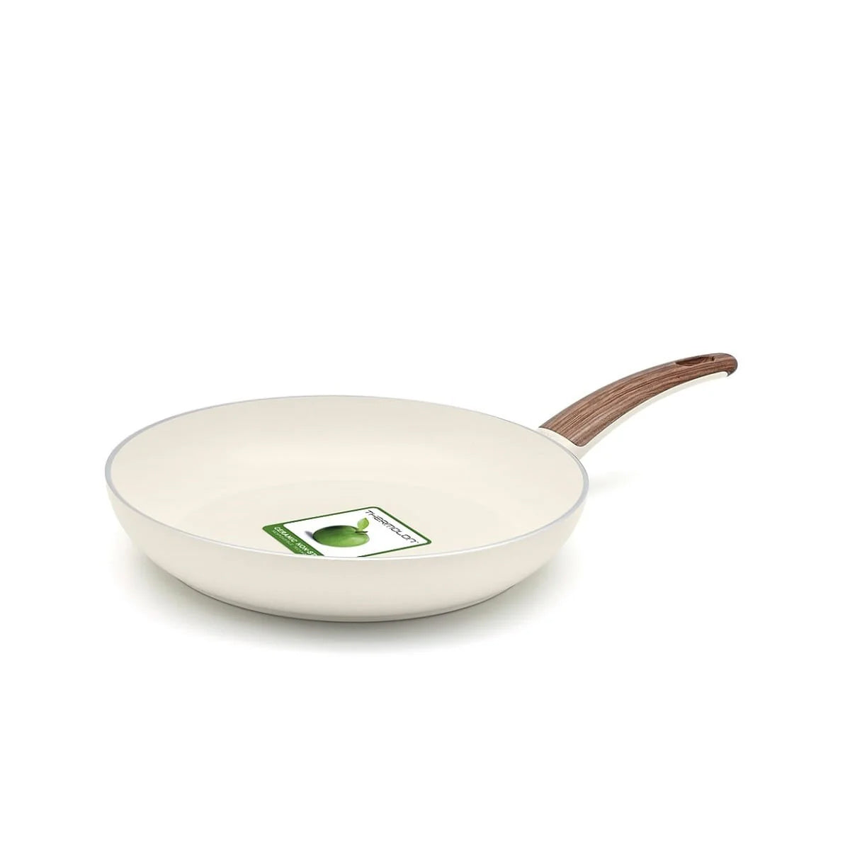 Greenpan Wood-Be Frying Pan (28cm) PFA Free - Cream White - Adamhnk