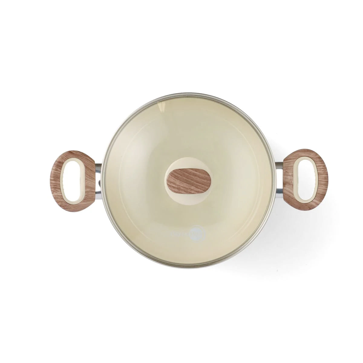 Greenpan Wood-Be Stock Pot (20cm) PFA Free - Cream White - Adamhnk