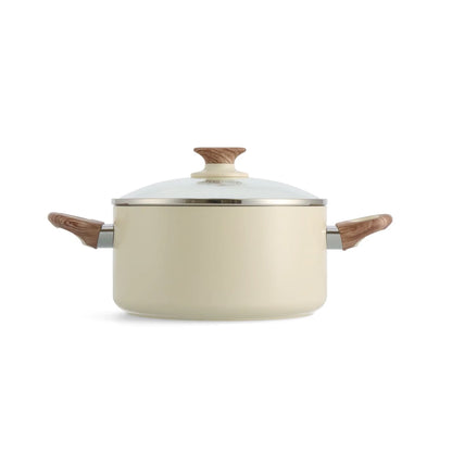 Greenpan Wood-Be Stock Pot (20cm) PFA Free - Cream White - Adamhnk