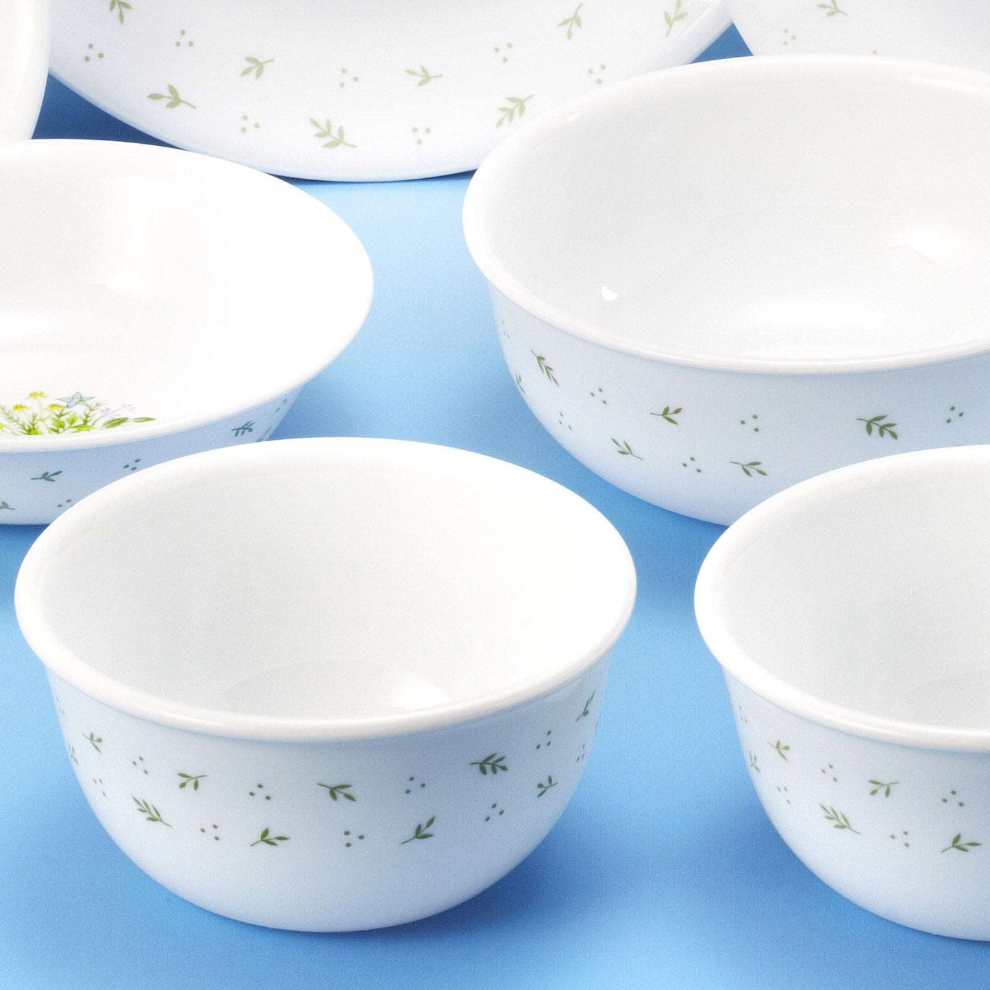 Corelle Coordinates Herb 12p Glass Dinnerware Set Dishwasher Oven Safe