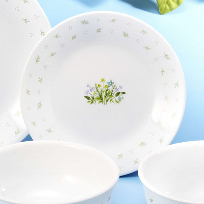 Corelle Coordinates Herb 12p Glass Dinnerware Set Dishwasher Oven Safe