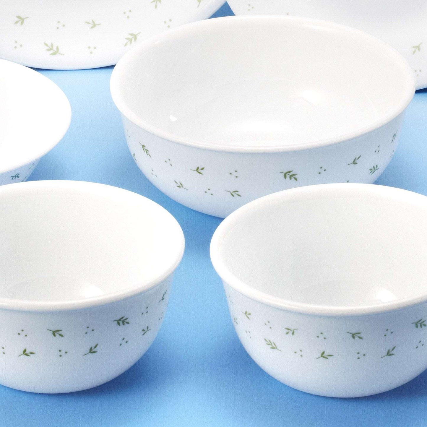 Corelle Coordinates Herb 12p Glass Dinnerware Set Dishwasher Oven Safe