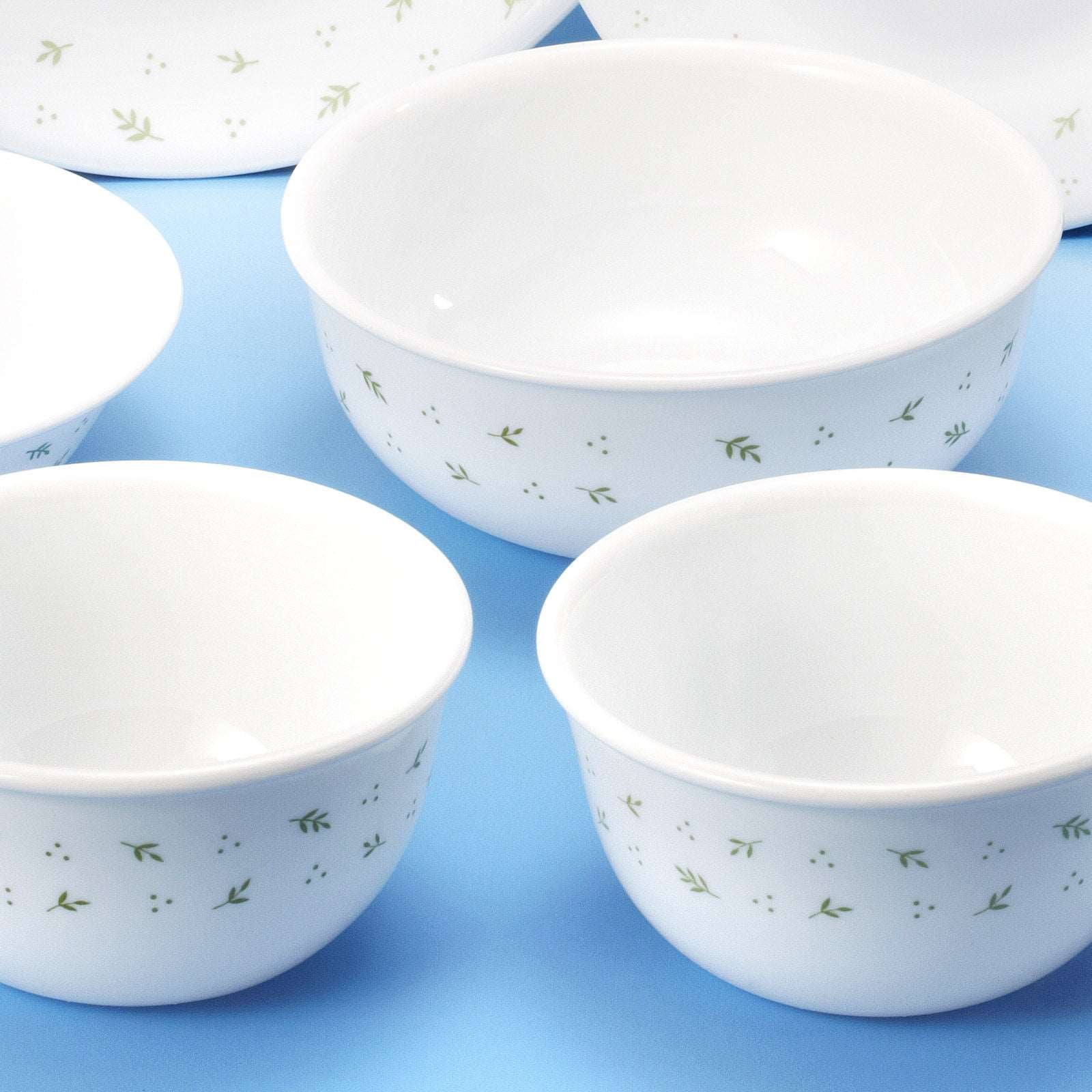 Corelle Coordinates Herb 12p Glass Dinnerware Set Dishwasher Oven Safe