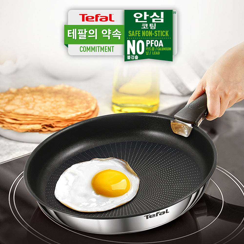 Tefal Ingenio Edition Stainless Steel Nonstick Saucepan 3p Dishwasher Oven Safe No PFOA Silver